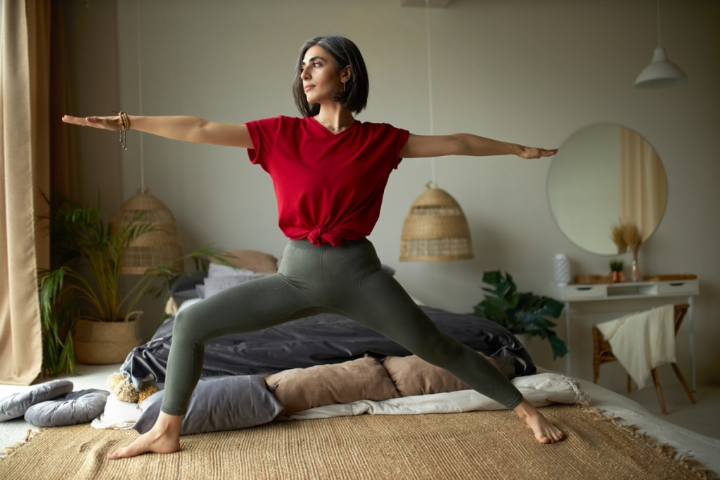 Posture du guerrier (Virabhadrasana)