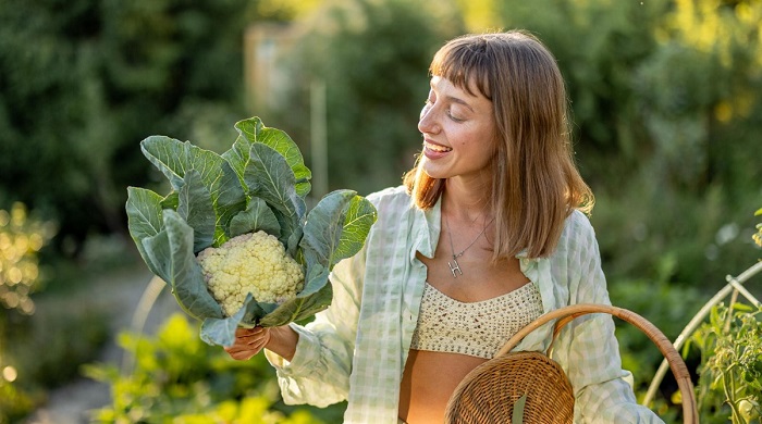 chou fleur femme