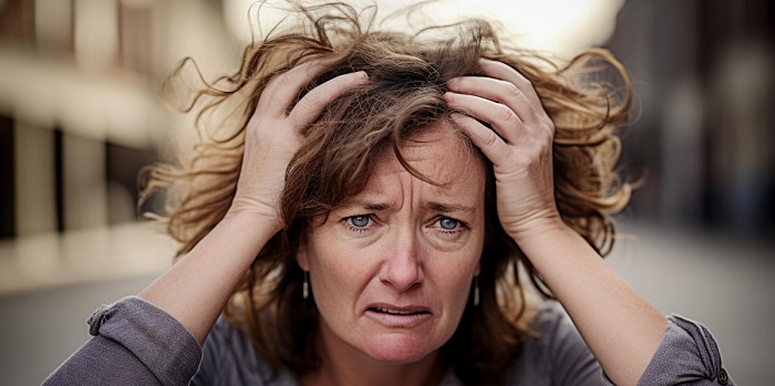 femme stressée